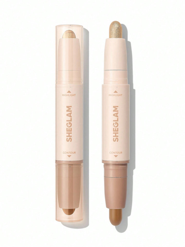 SHEGLAM 2-In-1 Contour & Highlight Stick - 3.2g| شيغلام - كونتور & هايلايتر ستيك -3.2 غرام