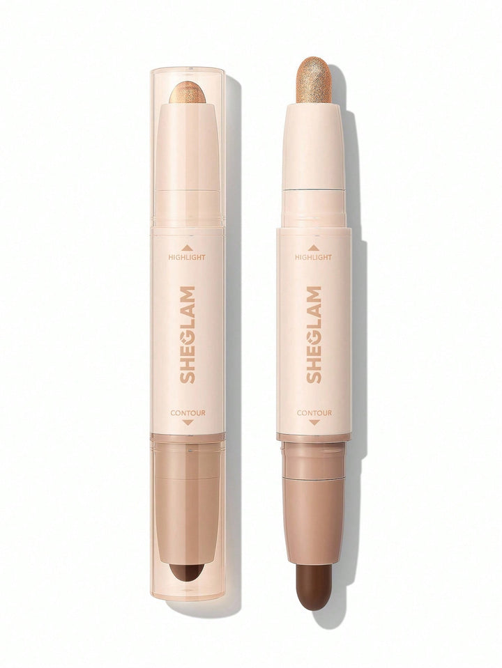 SHEGLAM 2-In-1 Contour & Highlight Stick - 3.2g| شيغلام - كونتور & هايلايتر ستيك -3.2 غرام