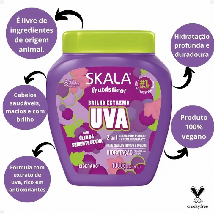 SKALA Uva Cream - 1000g | سكالا كريم للشعر -1000  غرام