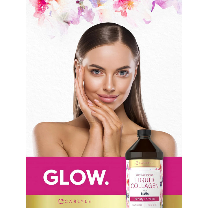 Carlyle Liquid Collagen With Biotin Beauty Formula– 473 ml | كارلايل كولاجين سائل سهل الامتصاص مع البيوتين وفيتامين سي - 473مل