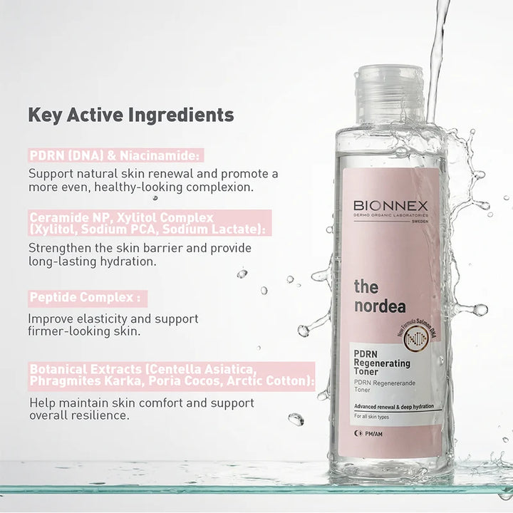 BIONNEX The Nordea Pdrn Regenerating Toner - 200ml | بايونيكس تونر مجدد للبشرة  - 200 مل