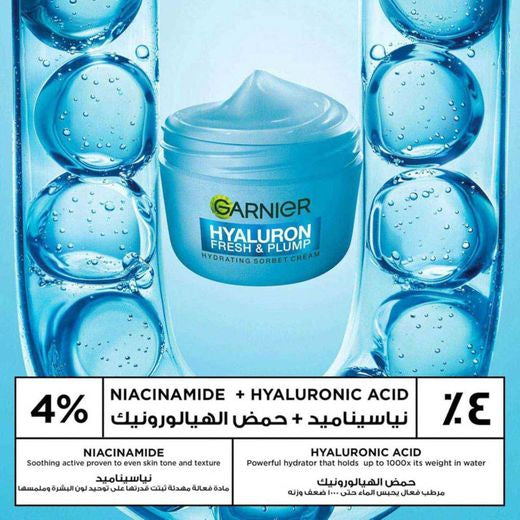 Garnier Hyaluron Fresh & Plump Cream - 85ml | غارنييه كريم هيدراتينج هايالوون فرش بلومب - 85مل #2