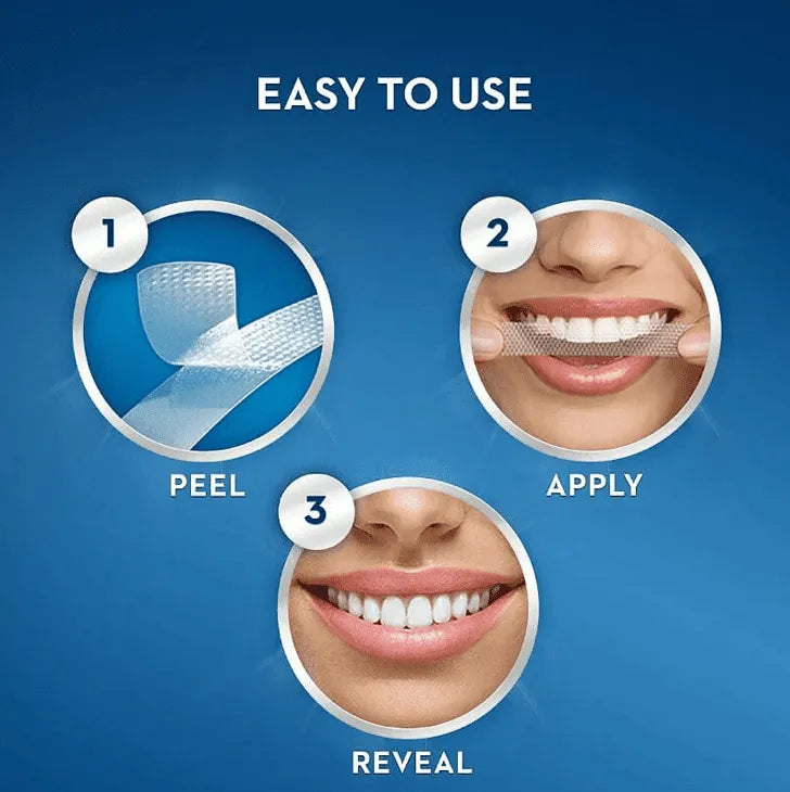 Crest 3D whitestrips Dental Whitening Kit - 20pcs | كريست شرائط تبييض الأسنان - 20 قطعة