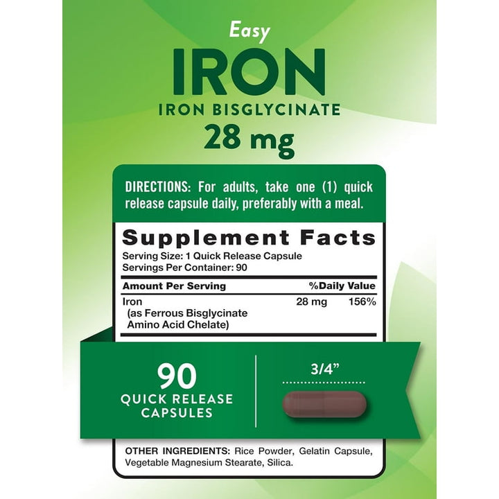 Nature's Truth Iron 28mg - 90 Capsules | نيتشرز ترuth حديد 28 ملغ - 90 كبسولة #5