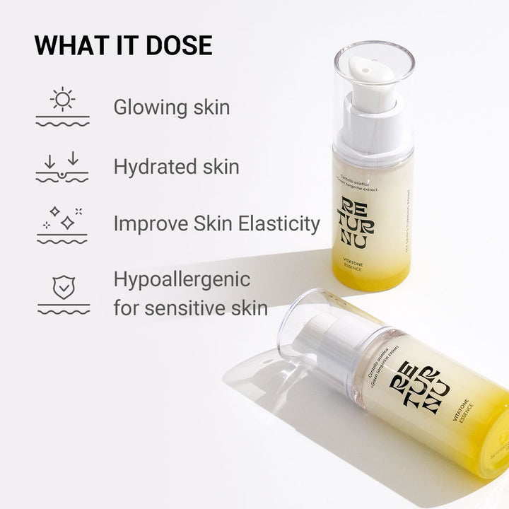 RETURNU Vitatone Facial Essence - 30ml | ريترن يو ايسنس فيتامين سي - 30مل