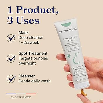 Embryolisse 3 in 1 Secret Paste - 100ml | امبريوليس مس-mask سري 3 في 1 - 100مل #5