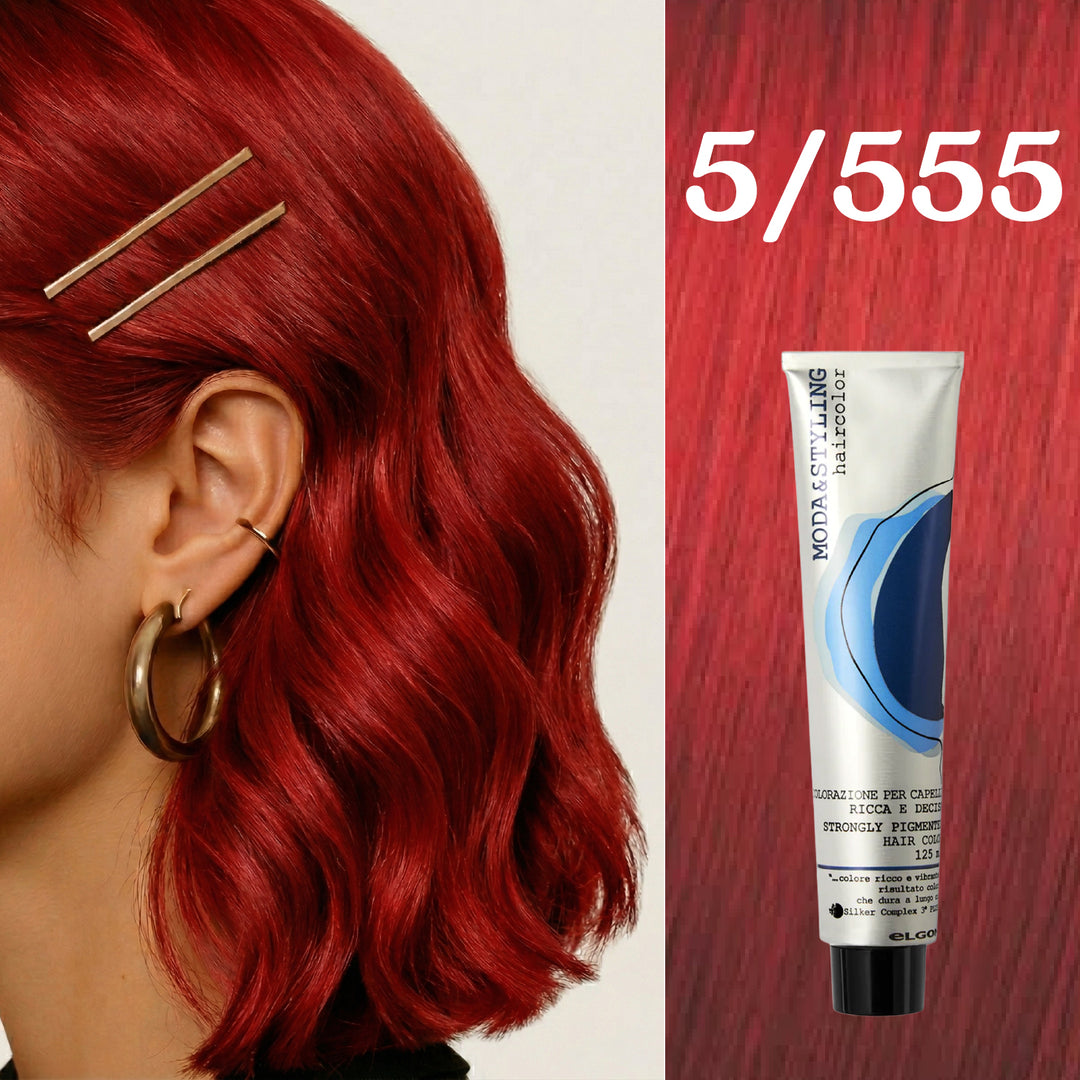 Elgon Moda&styling Haircolor Strongly Pigmented Hair Color - 125ml | ايلكون صبغة شعر مودا ستايلنج - 125مل