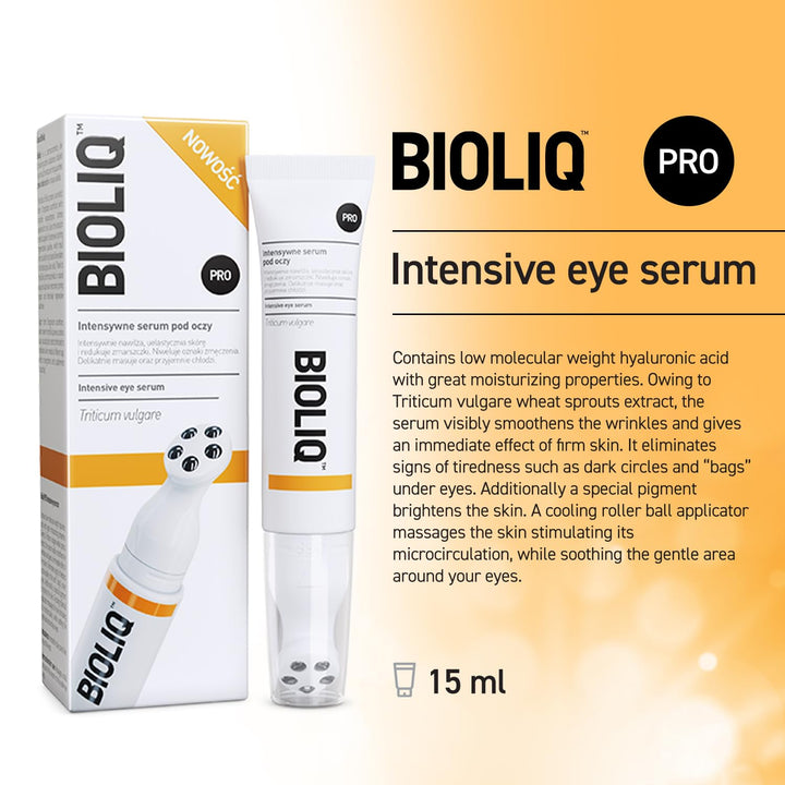 Bioliq PRO Augenserum Gegen Augenringe Schwellungen Falten Mit Applikator | بايوليك سيروم رولر تحت العين لتقليل الانتفاخات والهالات السوداء