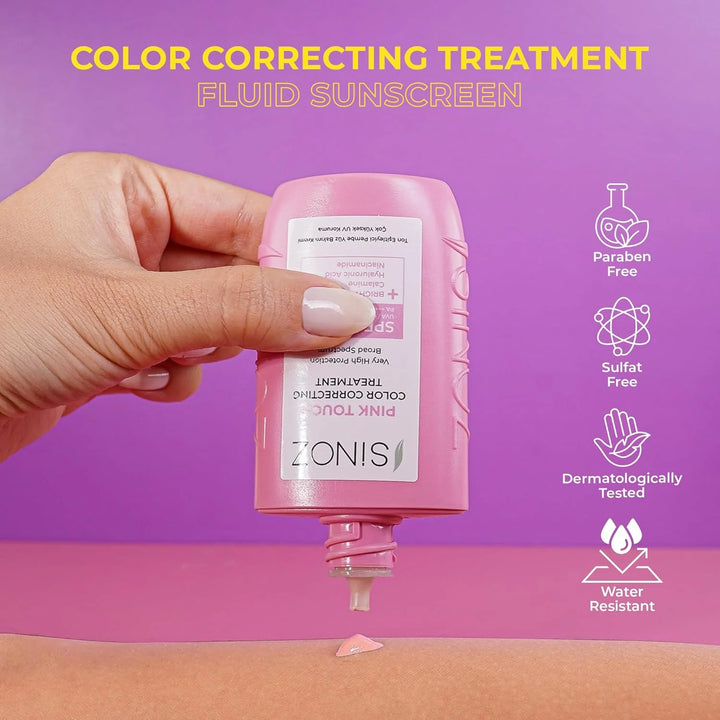 Sinoz, Pink Touch Colour Correcting Treatment - 50m | سينوز بينك تاتش علاج تصحيح لون البشرة – 50 مل