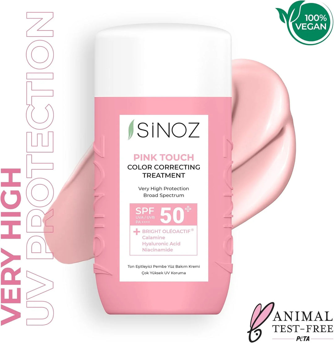 Sinoz, Pink Touch Colour Correcting Treatment - 50m | سينوز بينك تاتش علاج تصحيح لون البشرة – 50 مل