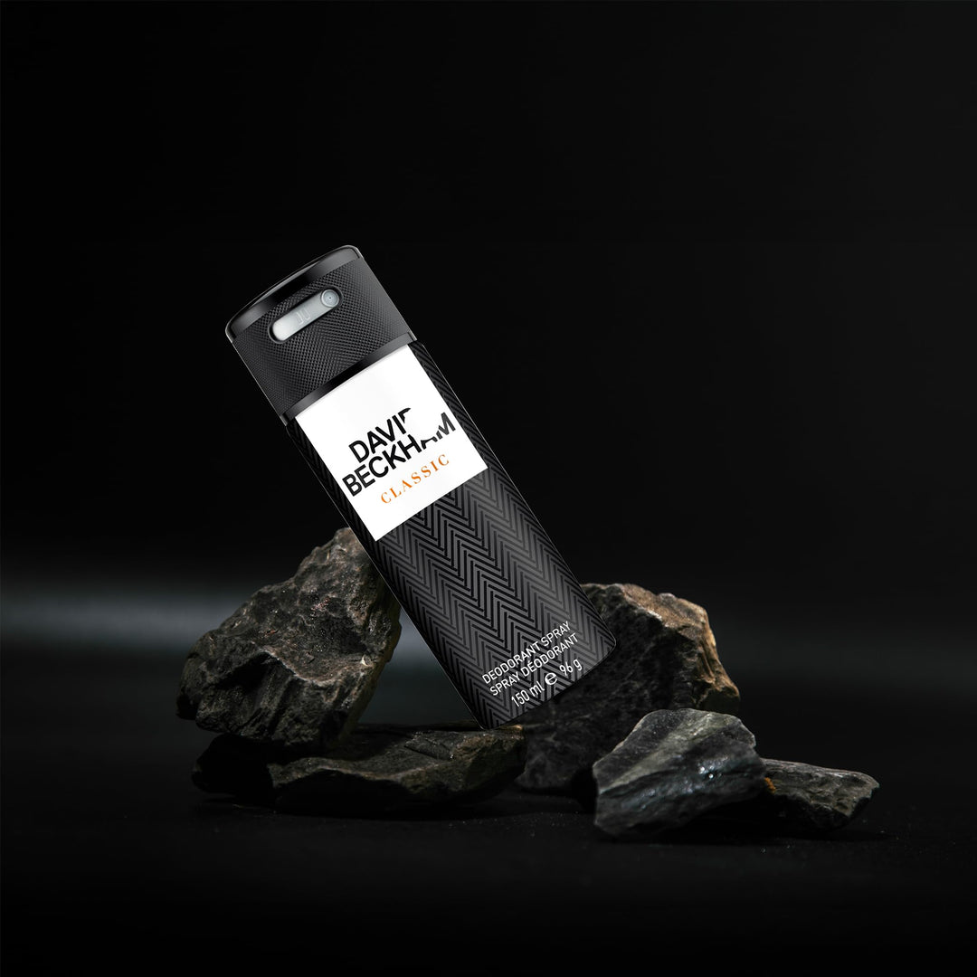 David Beckham Classic Deodorant Spray - 150ml | ديفيد بيكهام كلاسك بخاخ للجسم للرجال - 150 مل