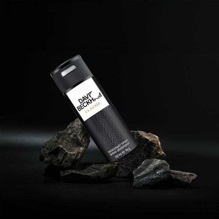 David Beckham Classic Deodorant Spray - 150ml | ديفيد بيكهام كلاسك بخاخ للجسم للرجال - 150 مل