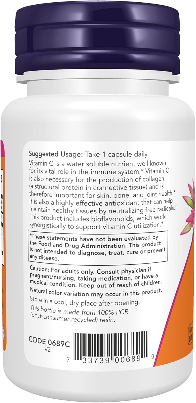 now C-1000 Immune System Support - 30 Veg Capsules | ناو فيتامين سي لدعم المناعة 1000 - 30 كبسولة