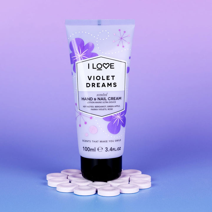 I Love - Violet Dreams Hand & Nail Cream - 100ml | آي لوف كريم يد و أظافر عطر فيوليت دريمز - 100مل #2