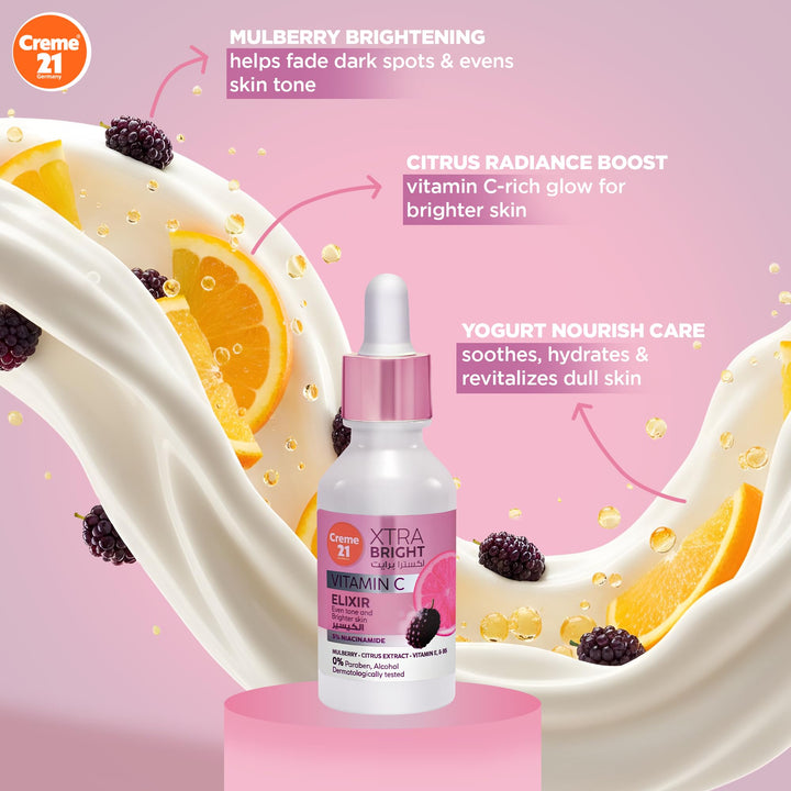 Creme21 Germany Extra Bright Face Serum - 30ml | كريم 21 إكسير فيتامين سي إكسترا برايت - 30مل #4