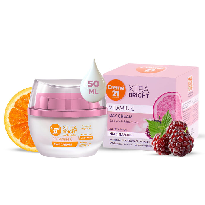 Creme21 Germany Xtra Bright Vitamin C Day Cream - 50ml | كريم 21 كريم نهاري بفيتامين سي إكسترا برايت - 50مل #1