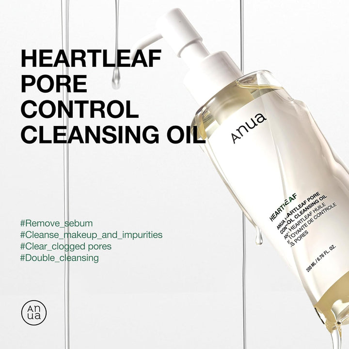 ANUA Heartleaf Pore Control Cleansing Oil - 200ml | غسول زيتي لتنظيف المسام - 200 مل