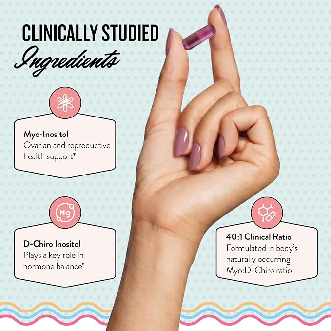 Legendairy Milk Myo & D-Chiro Inositol - 120 Vegan Capsules |  ليجينديري ميلك لدعم توازن الهرمونات وصحة المبايض - 120 كبسولة نباتية