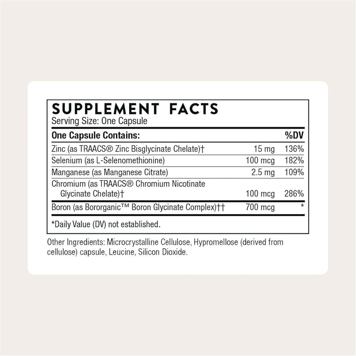 Thorne Trace Minerals - 90 Capsules | ثورن معادن نادرة - 90 كبسولة