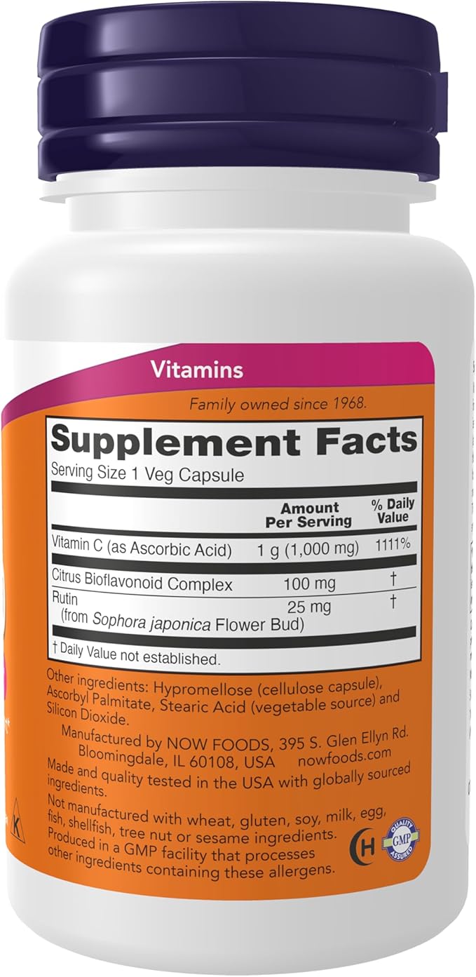 now C-1000 Immune System Support - 30 Veg Capsules | ناو فيتامين سي لدعم المناعة 1000 - 30 كبسولة