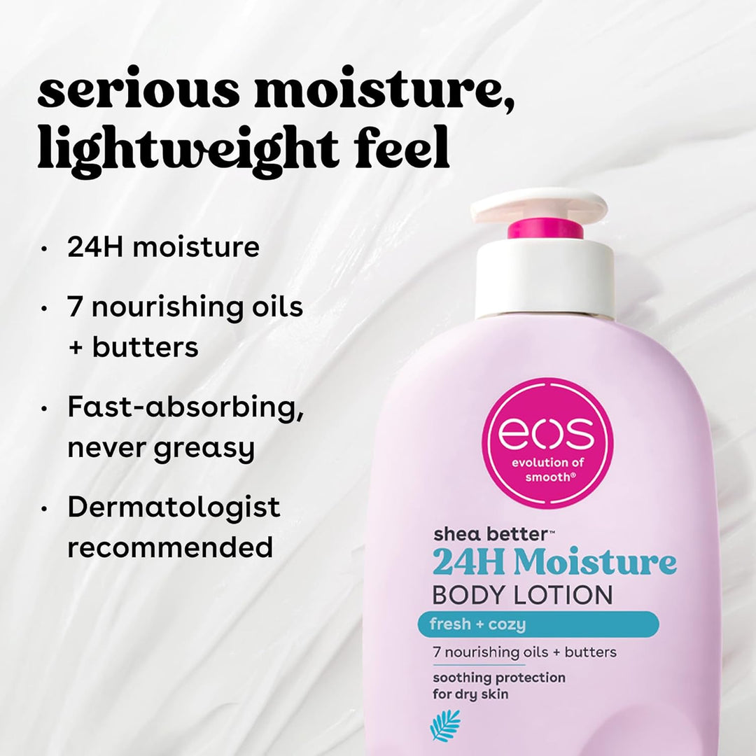 eos Shea Better Body Lotion Strawberry Dream - 473ml | اي او اس لوشن مرطب للجسم بالفراولة - 473 مل