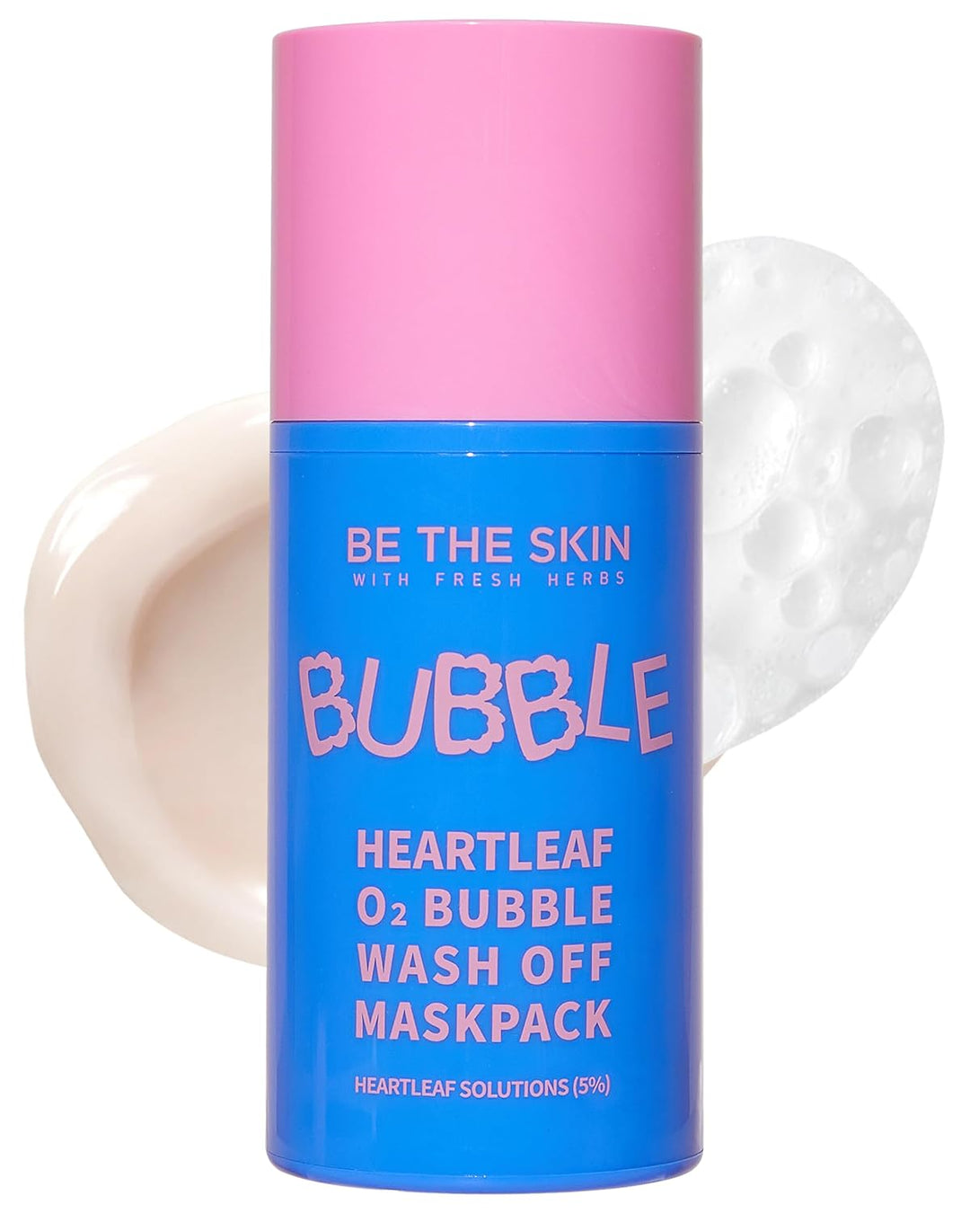 BE THE SKIN Heartleaf O2 Bubble Wash Off Mask Pack - 50g | ماسك الفقاعات بالأكسجين بخلاصة الهارتليف – 50 غرام