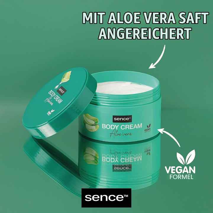Sence Beauty Aloe Vera Body Cream - 200ml | سينس بيوتي كريم مرطب للجسم بالالوفيرا - 200 مل