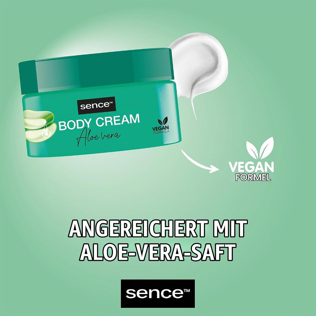 Sence Beauty Aloe Vera Body Cream - 200ml | سينس بيوتي كريم مرطب للجسم بالالوفيرا - 200 مل