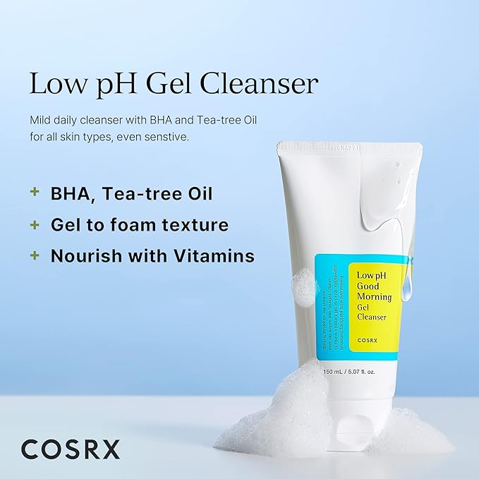 Cosrx Low pH Good Morning Gel Cleanser - 150ml | كوزركس غسول للبشرة جل - 150 مل