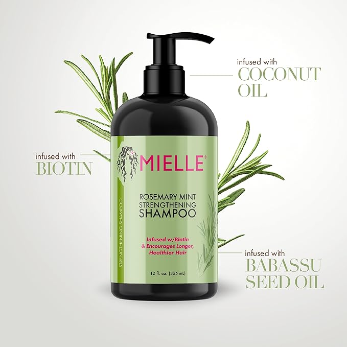 Mielle Rosemary Mint Strengthening Shampoo - 355ml | ميلي شامبو بزيت اكليل الجبل و النعنع - 355 مل