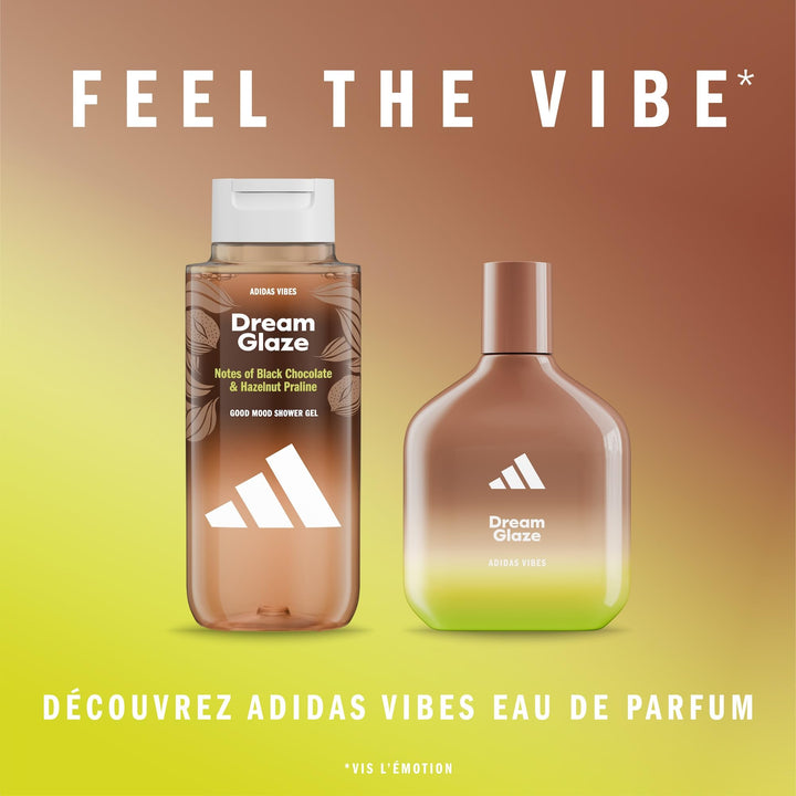 Adidas Vibes Dream Glaze Shower Gel - 250ml | أديداس جل استحمام دريم غليز بنكهة الشوكولاتة السوداء والبندق - 250مل #4