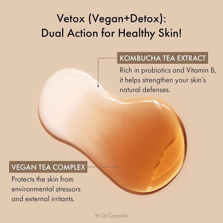 Dr.Ceuracle Vegan Kombucha Tea Essence - 150ml | دكتور سيراكل ايسنس خلاصة شاي الكمبوتشا النباتية - 150مل