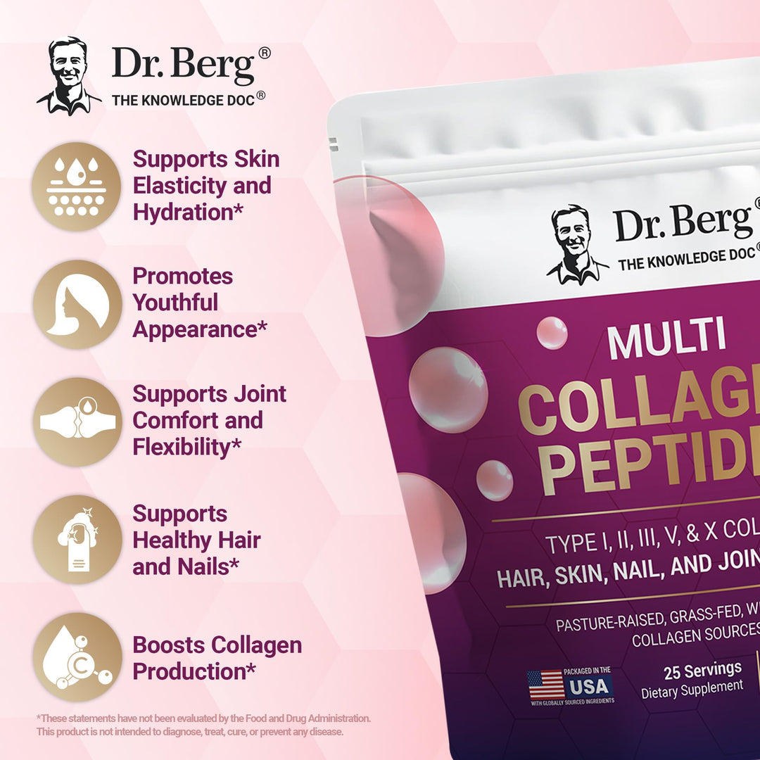 Dr Berg Multi Collagen Peptides Powder 25 Servings - 400g - 400g | دكتور بيرغ بولي كولاجين بيبتيد - 400غ #4