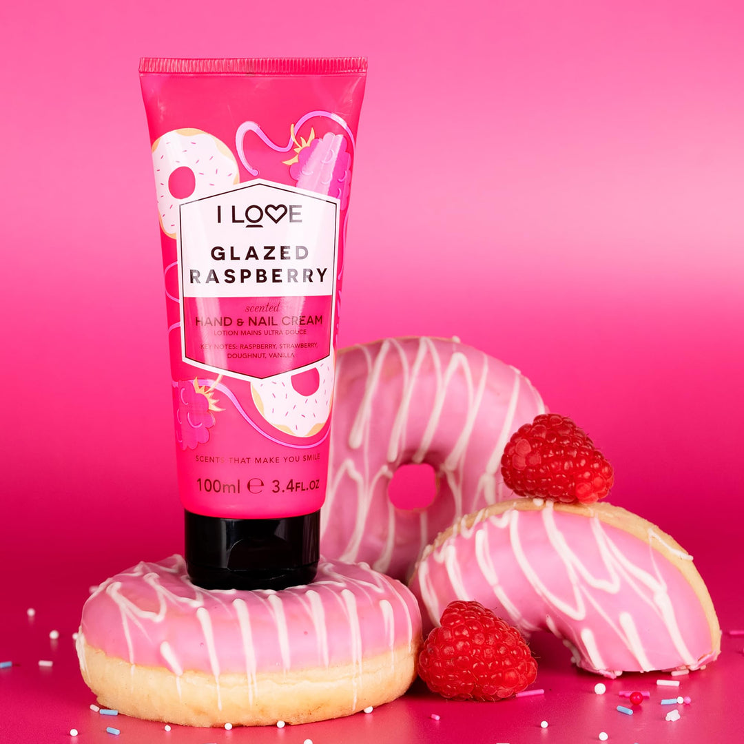 I Love - Glazed Raspberry Hand & Nail Cream - 100ml | آي لوف كريم يد وأظافر برائحة التوت الزجاجي - 100مل #3