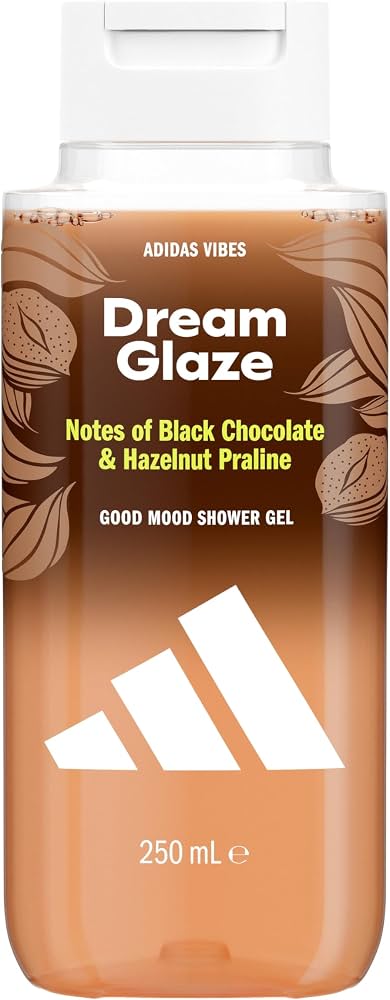 Adidas Vibes Dream Glaze Shower Gel - 250ml | أديداس جل استحمام دريم غليز بنكهة الشوكولاتة السوداء والبندق - 250مل #2