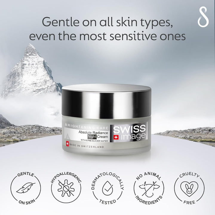 Swiss Image Absolute Radiance Whitening Night Cream - 50ml | سويس إميج كريم ليلي لتفتيح البشرة  - 50 مل