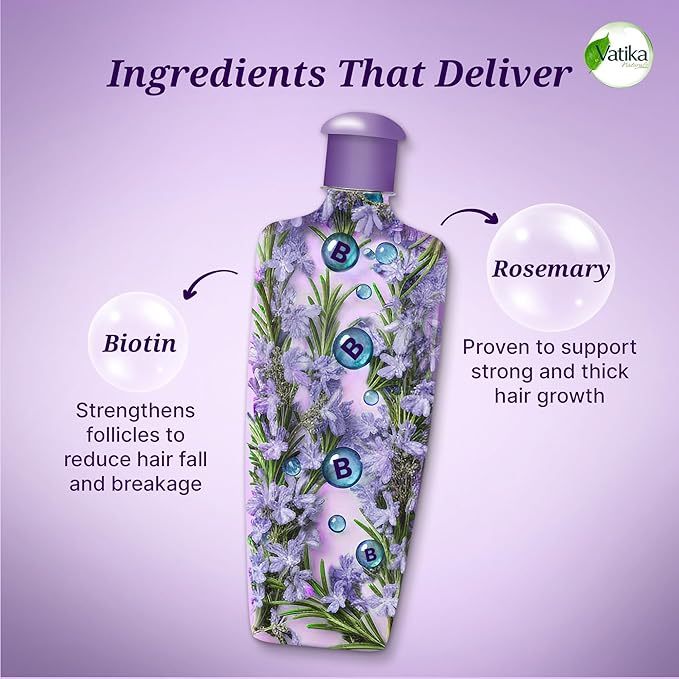 Vatika Rosemary Enriched Hair Oil Hair Strengthening - 200ml | فاتيكا زيت شعر باكليل الجبل - 200مل