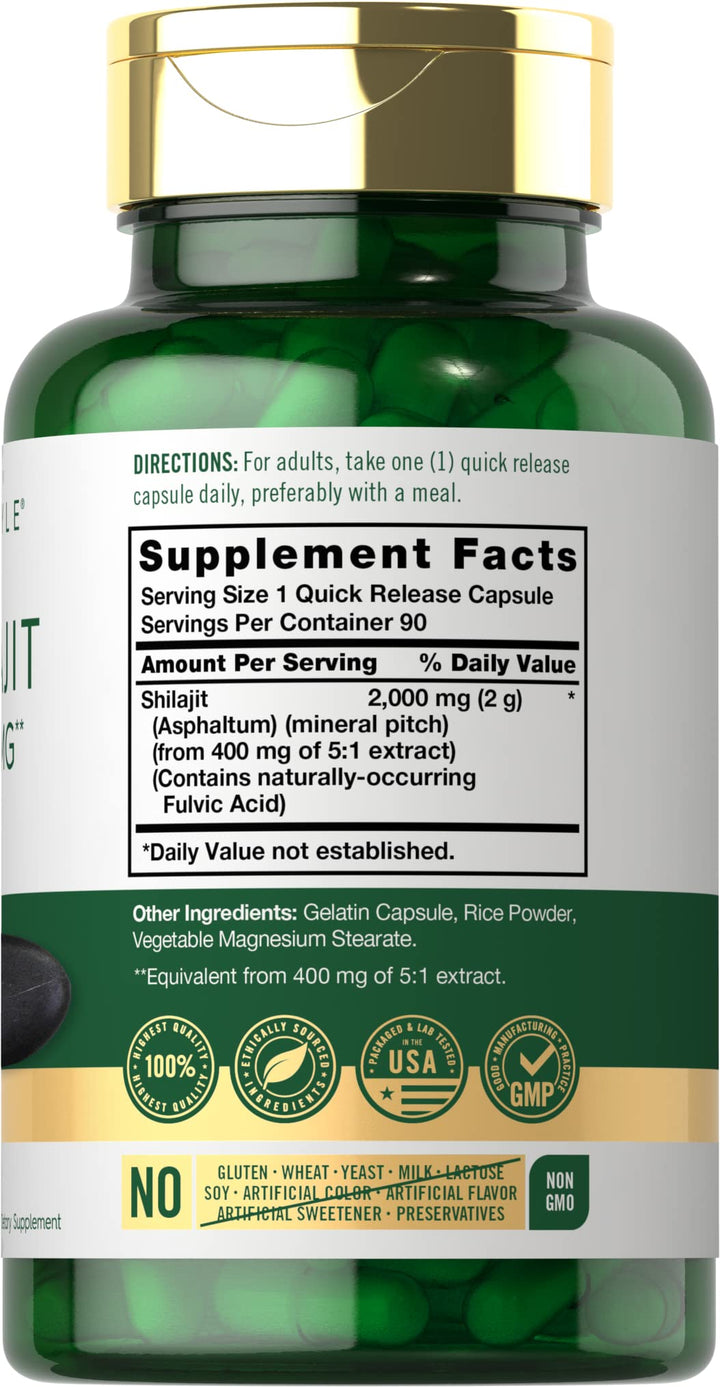 Carlyle Shilajit 2000 mg - 90 Capsules | كارلايل شلاجيط 2000 ملغ - 90 كبسولة #3