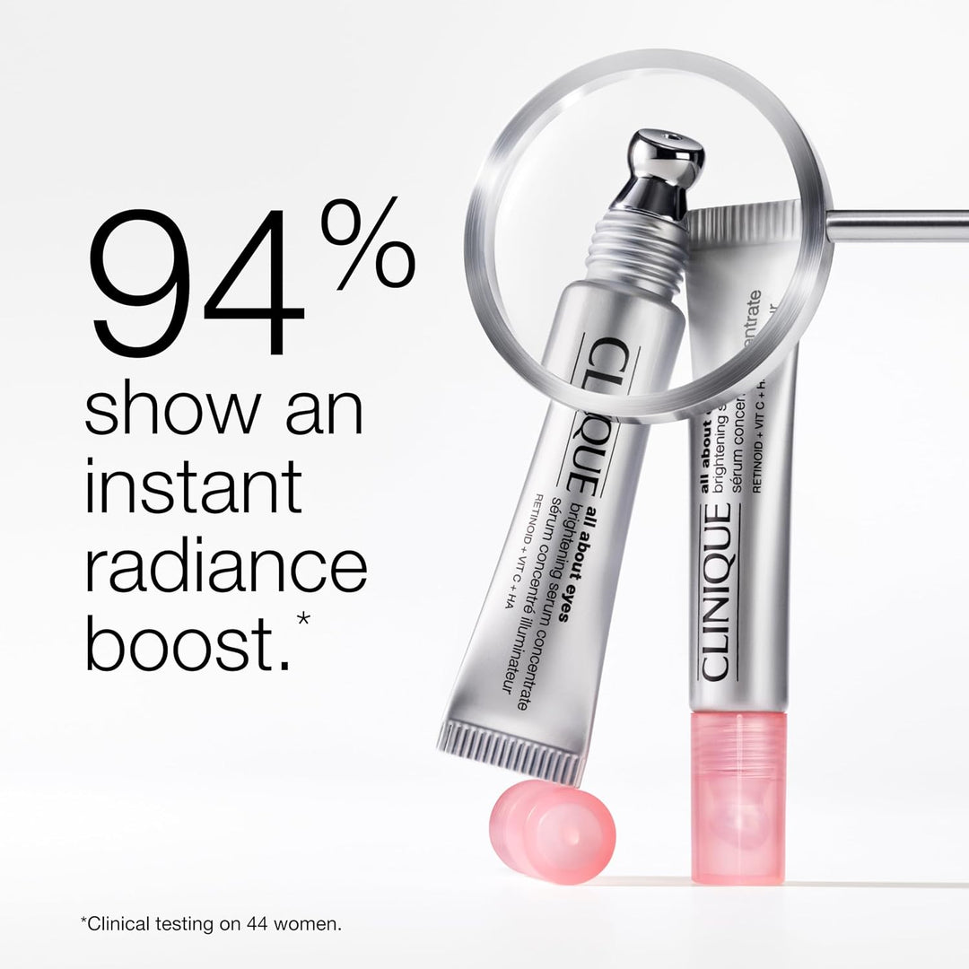 Clinique All About Eyes Brightening Serum Concentrate - 10ml | كلينك سيروم مُفتّح لمنطقة حول العين - 10مل