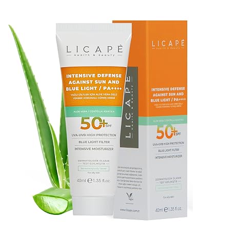 LICAPE Intensive Defense Blue Light SPF50 - 40ml | ليكابي إنتنسيف ديفنس واقي شمس ضد الضوء الأزرق بعامل حماية SPF 50 – 40 مل