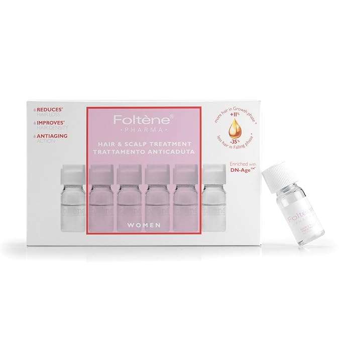 Foltene Pharma Anti-Hair Loss Treatment for Women - 12 ampoules  | فولتين فارما علاج مضاد لتساقط الشعر للنساء - 12 أمبولة