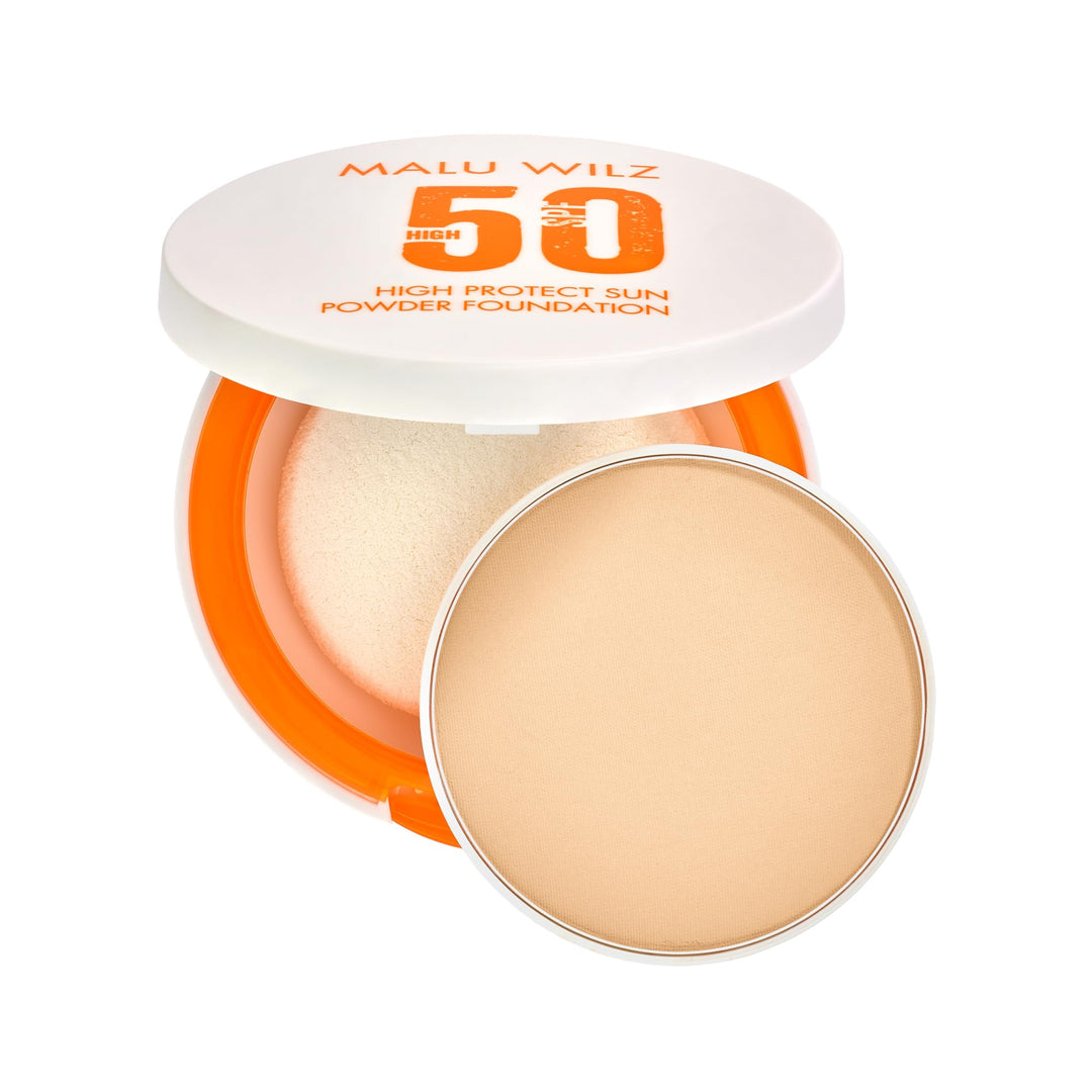 MALU WILZ Sun High Protection Sun Powder Foundation - 9,5g |مالو ويلز بودرة كريم الأساس الواقية من الشمس  – 9.5 غ