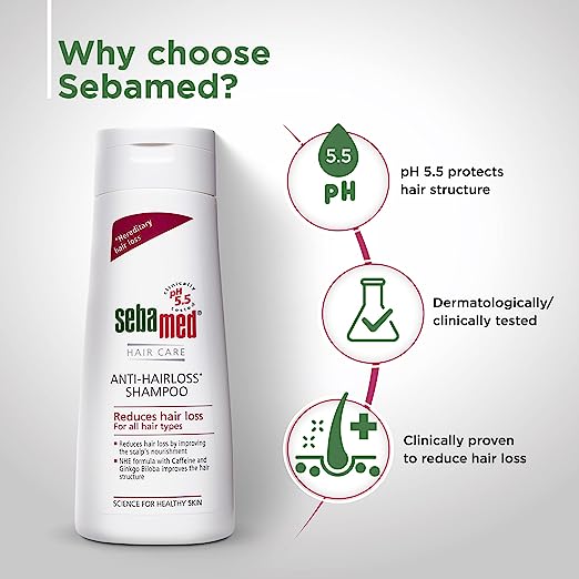 Sebamed Anti-Hairloss Shampoo - 200 ml | سيباميد شامبو ضد تساقط الشعر - 200 مل