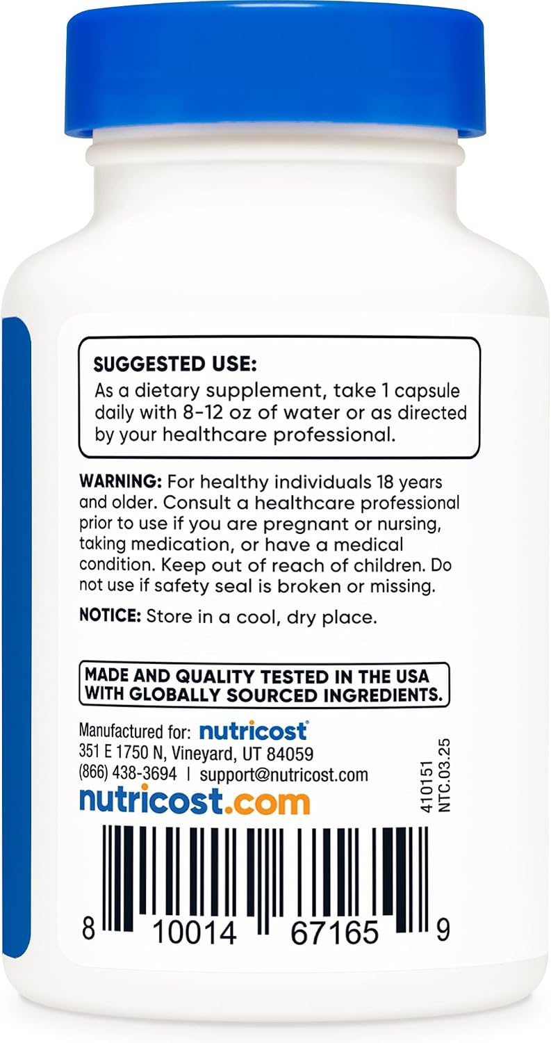 Nutricost CoQ10 200 mg - 60 Capsules   | Q10 نيوتريكوسـت كوإنزيم  بتركيز 200 ملغ - 60 كبسولة