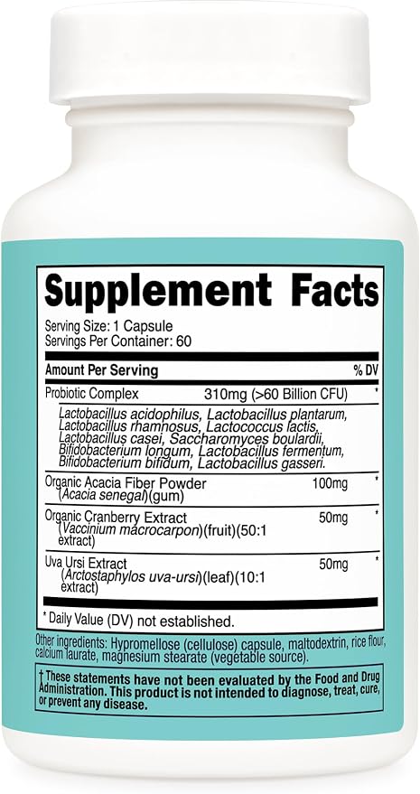 Nutricost Probiotic For Women - 60 Capsules | نيوتريكوست بكتيريا نافعة للنساء لدعم الهضم- 60 كبسولة