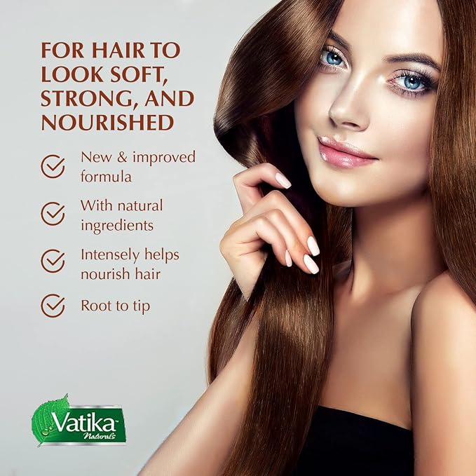 Vatika Cactus Enriched Hair Oil Hair Fall Control - 200ml | فاتيكا زيت مضاد لتساقط الشعر - 200مل
