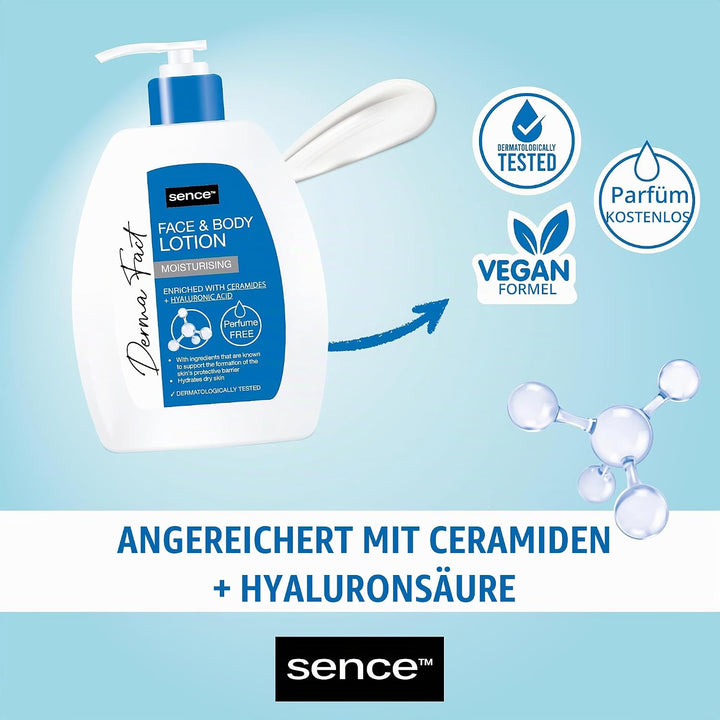 Sence Beauty Face & Body Lotion Moisturising - 250ml | سينس بيوتي لوشن مرطب للوجه و الجسم - 250 مل