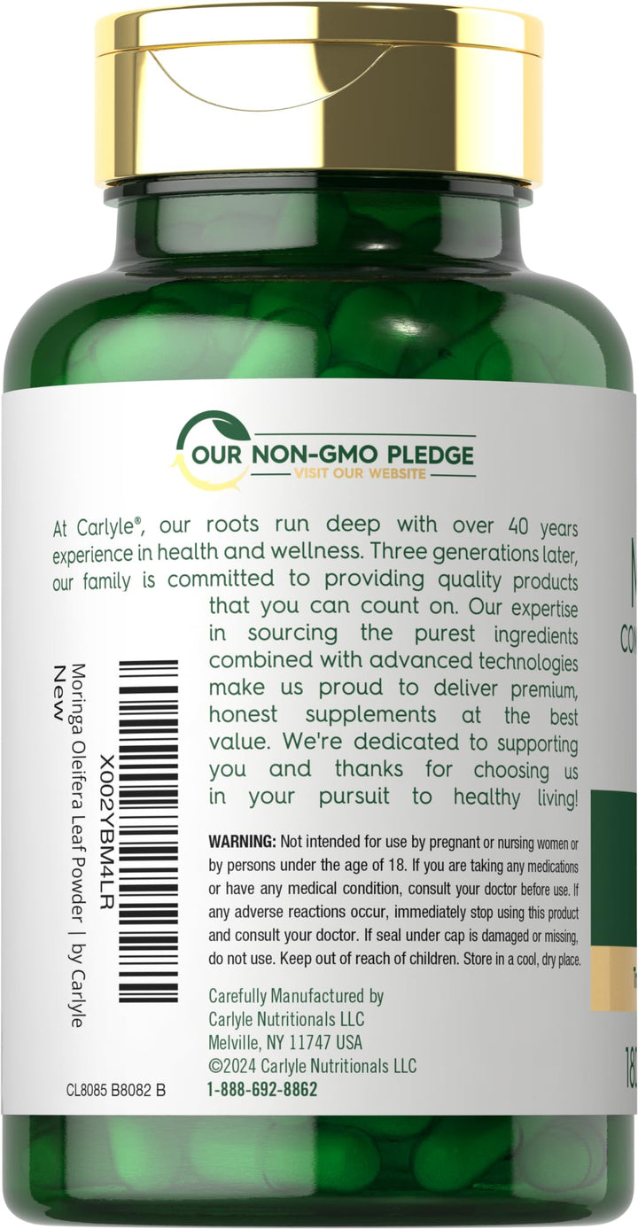 Carlyle Moringa Complete Green Superfood from - 180 Capsules | كارلايل مورنغا سوبر فود أخضر كامل 6000 ملغ - 180 كبسولة #4