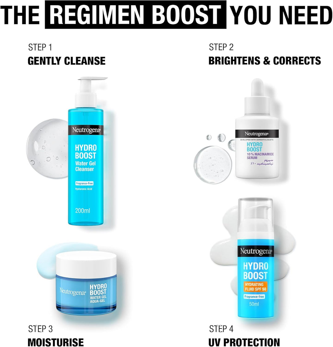 Neutrogena Hydro Boost 10% Niacinamide Serum - 30ml |نيتروجينا سيروم نياسيناميد 10% مع حمض الهيالورونيك - 30 مل