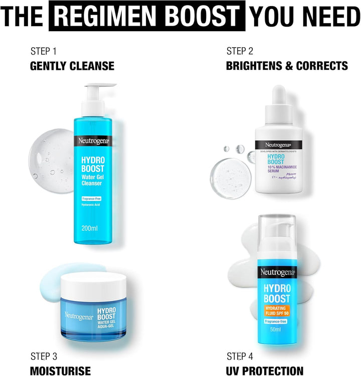 Neutrogena Hydro Boost 10% Niacinamide Serum - 30ml |نيتروجينا سيروم نياسيناميد 10% مع حمض الهيالورونيك - 30 مل